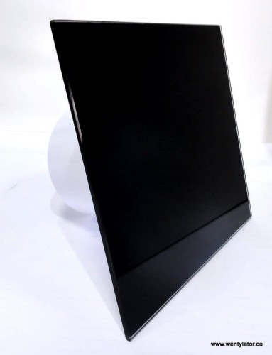 Wentylator łazienkowy dRim 100 Higro Szklany czarny połysk