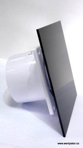 Wentylator łazienkowy dRim 100 Higro Czarny połysk PVC