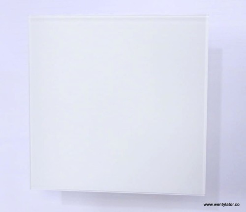 Wentylator łazienkowy dRim 100 Timer Szklany biały połysk