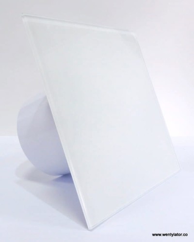 Wentylator łazienkowy dRim 100 Timer Szklany biały mat