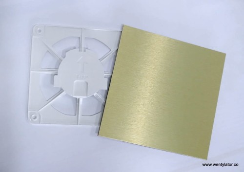 Kratka wentylacyjna złota aluminium szczotkowane