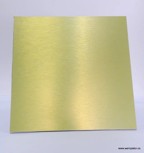 Kratka wentylacyjna złota aluminium szczotkowane