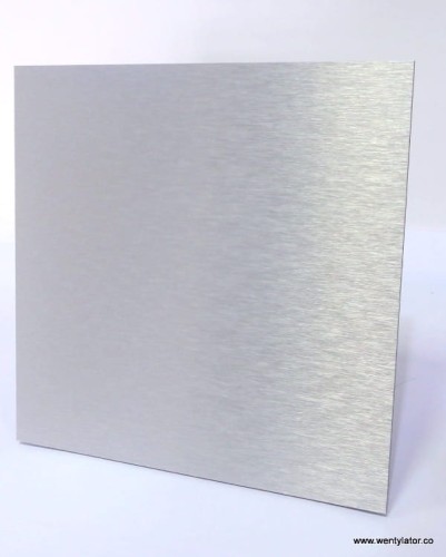 Kratka wentylacyjna srebrna aluminium szczotkowane