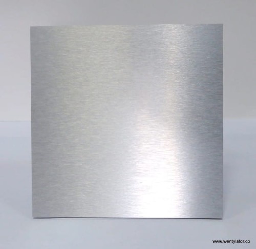 Kratka wentylacyjna srebrna aluminium szczotkowane