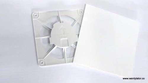 Kratka wentylacyjna biała plexi połysk