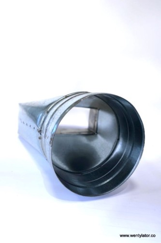 Redukcja ocynkowana do kanału 150x50mm / 125mm