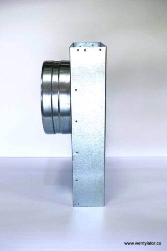 Kształtka L ocynkowana 150x50mm średnica 125mm