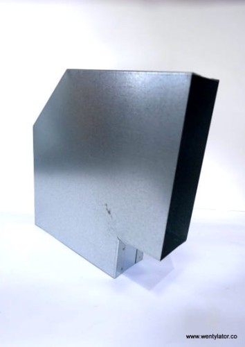 Kolano ocynkowane poziome 150x50mm/90 nastawne