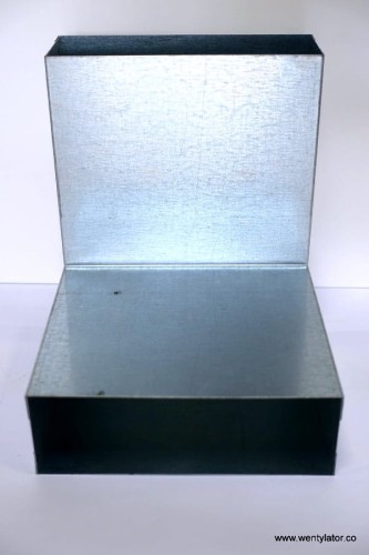 Kolano ocynkowane pionowe 150x50mm/90