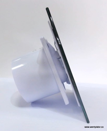 Wentylator łazienkowy dRim 100 Standard Szklany czarny mat