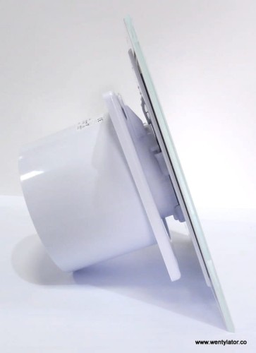 Wentylator łazienkowy dRim 100 Standard Szklany biały mat