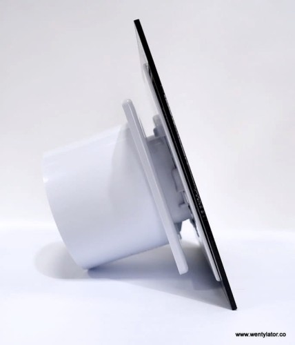 Wentylator łazienkowy dRim 100 Standard Czarny połysk PVC