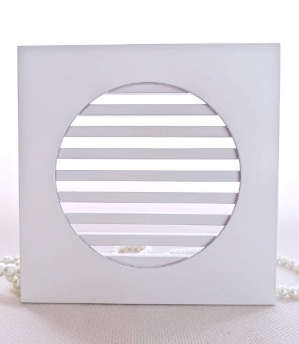 Kratka nierdzewna wentylacyjna KRO pręty biała