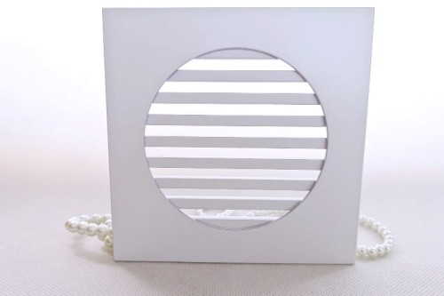 Kratka nierdzewna wentylacyjna KRO pręty biała