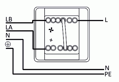 Regulator do wentylatorów 2-biegowych REGUL-2