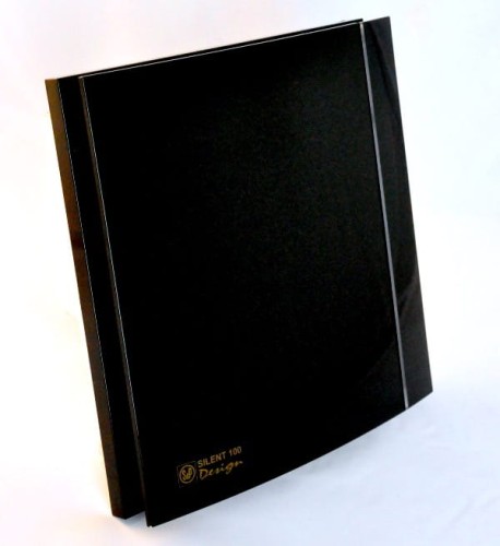 Czarny Wentylator łazienkowy Silent Design 100CZ Standard