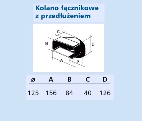 Kolano łącznikowe nypel 150x80mm Marley 60255
