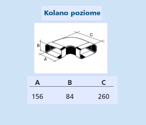 Kolano poziome 150x80mm Marley 60279