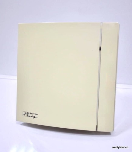 Wentylator łazienkowy Silent Design kremowy 100CRZ Timer 