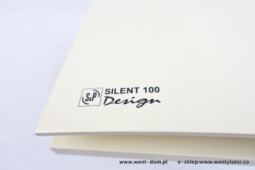 Wentylator łazienkowy Silent Design kremowy 100CRZ Timer 