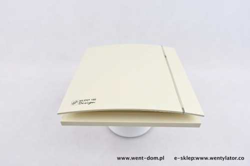 Wentylator łazienkowy Silent Design kremowy 100CRZ Timer 