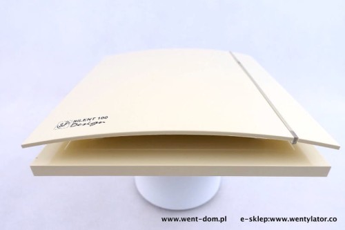 Wentylator łazienkowy Silent Design kremowy 100CRZ Timer 