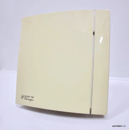 Wentylator łazienkowy Silent Design kremowy 100CRZ Timer 