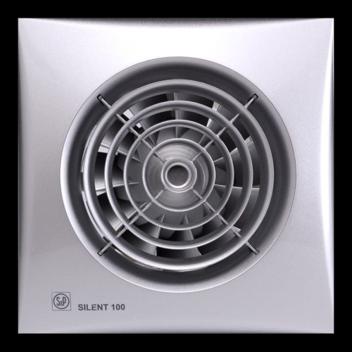 Wentylator łazienkowy Silent Silver 100CRZ Timer 