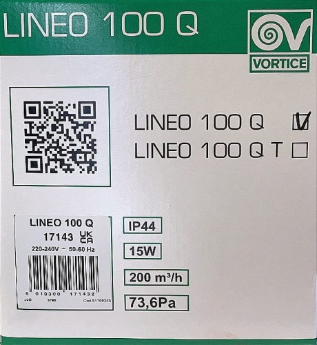 Wentylator kanałowy Lineo 100Q