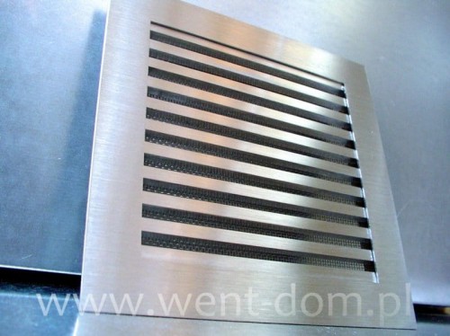 Kratka nierdzewna wentylacyjna pręty szlif + siatka