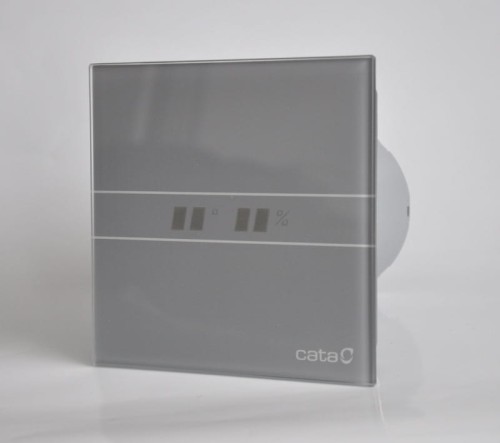 Wentylator łazienkowy Cata E100GSTH Czujnik wilgoci + Timer Szklany