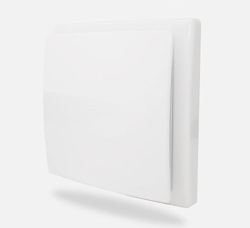 Biały wentylator łazienkowy on/off krótki króciec fi 100-110 [4673]