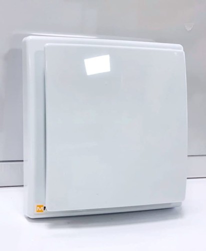 Biały wentylator łazienkowy Timer krótki króciec fi 100-110 [2232]