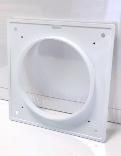 Biały wentylator łazienkowy Higro krótki króciec fi 100-110 [2249]