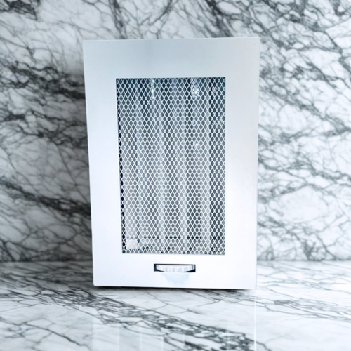 Kratka wentylacyjna biała żaluzja 10,5 x 16,5cm 