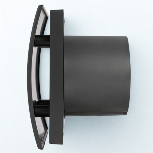 Czarny wentylator łazienkowy Cata Silentis 100 Standard