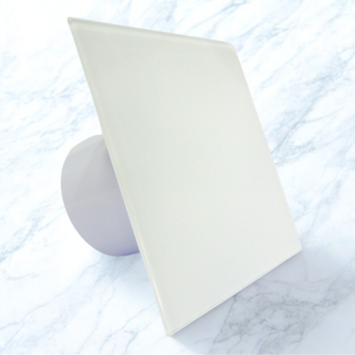 Wentylator łazienkowy dRim 125 Standard Szklany biały mat