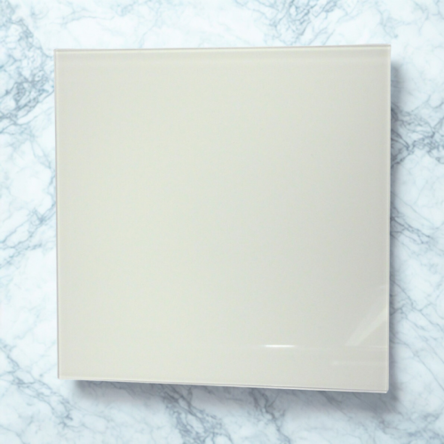 Wentylator łazienkowy dRim 100 Higro Szklany biel połysk