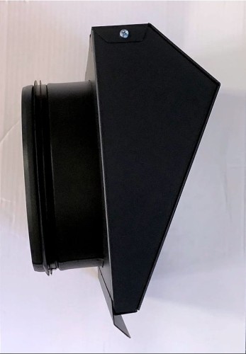 Wyrzutnia wentylacyjna ścienna grafitowa fi 100mm