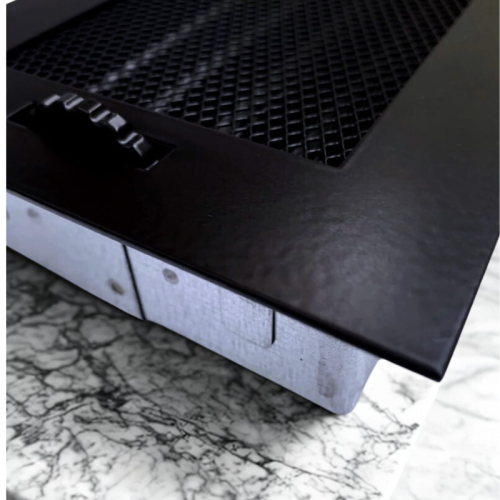 Kratka wentylacyjna czarna żaluzja 10,5 x 16,5cm