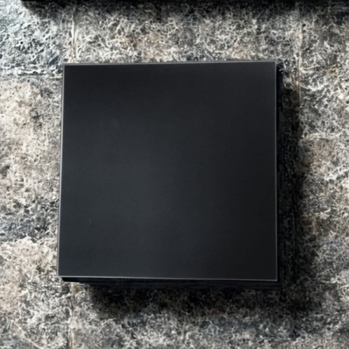 Czarny wentylator łazienkowy z czujnikiem wilgoci i timerem Ultra Cichy ze szklanym panelem [2348]