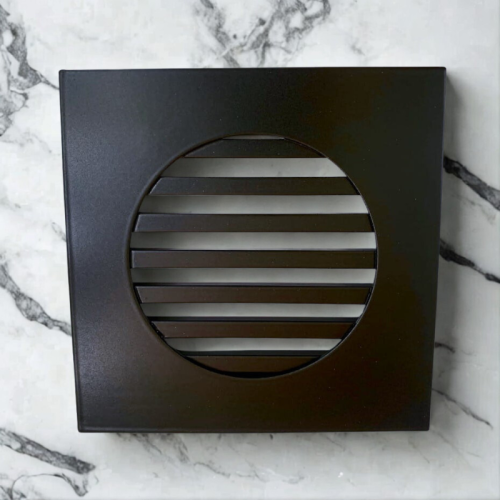 Kratka nierdzewna wentylacyjna czarna  fi100 KRO pręty