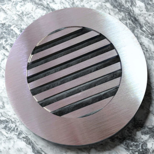 Kratka nierdzewna wentylacyjna okrągła pręty szlif