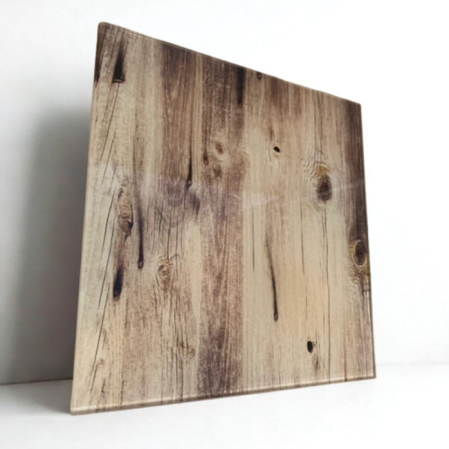 Kratka wentylacyjna szklana wzór drewno