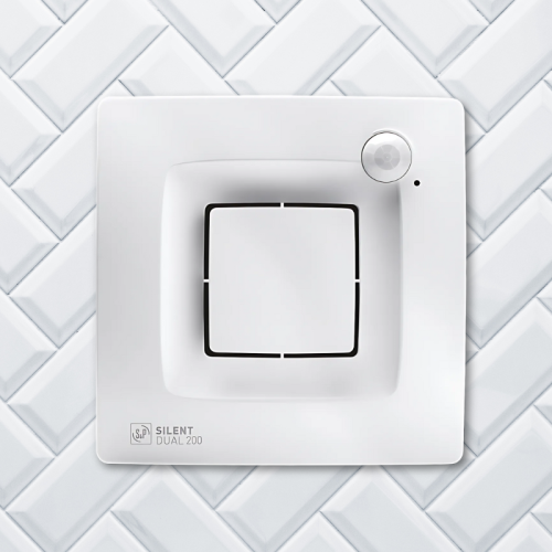 Wentylator Silent Dual 200 czujnik ruchu i czujnik wilgoci