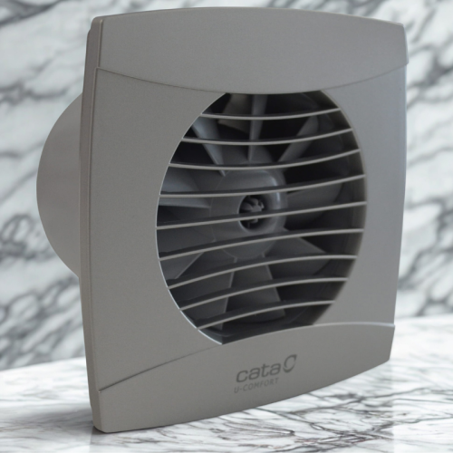 Wentylator łazienkowy srebrny CATA UC10 Timer Silver