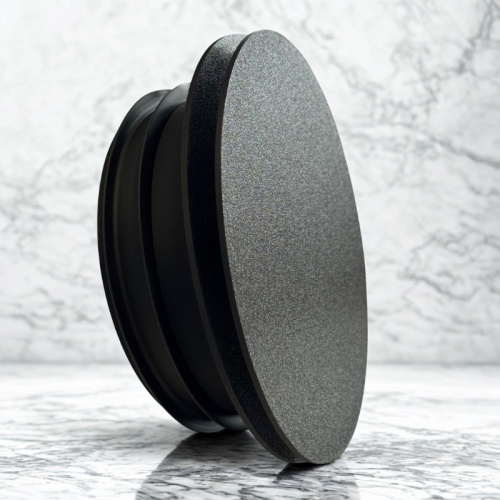 Czarny anemostat fi125mm panelowy płaski VPS-125C Lindab