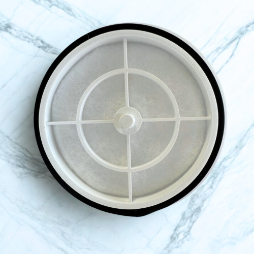 Biały anemostat fi160mm panelowy płaski VPS-160B Lindab