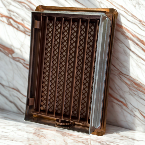 Kratka wentylacyjna miedź 14 x 21cm żaluzja kz3 Darco