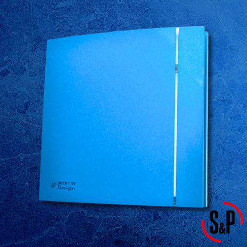 Wentylator łazienkowy Silent Design niebieski 100CZ